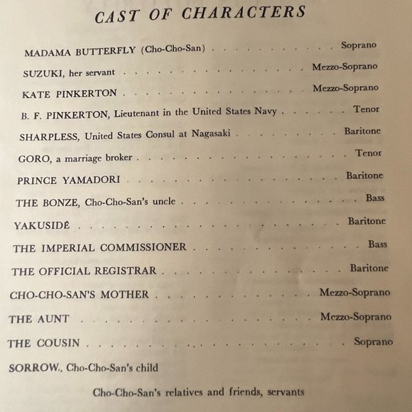 Madama Butterfly Libretto - Picture 4 of 5